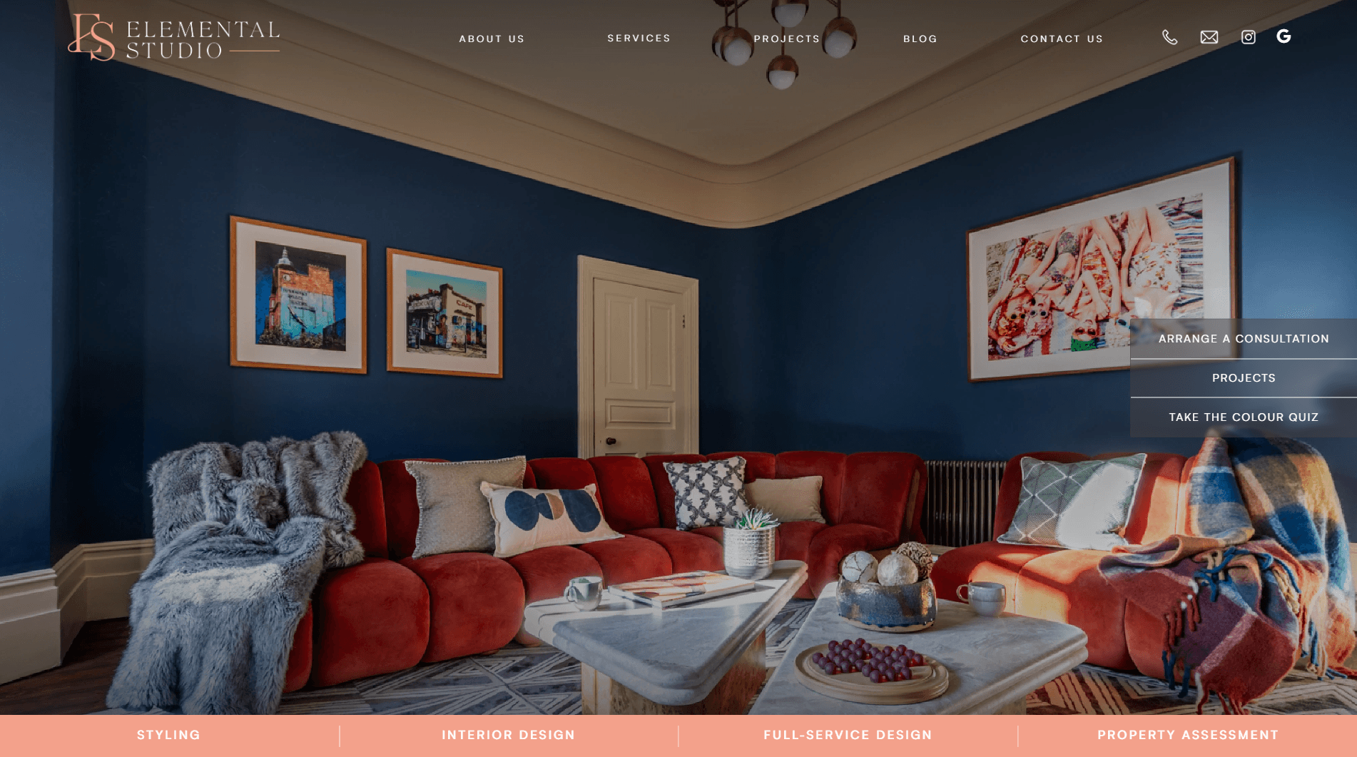 Interior Design Portfolio Site